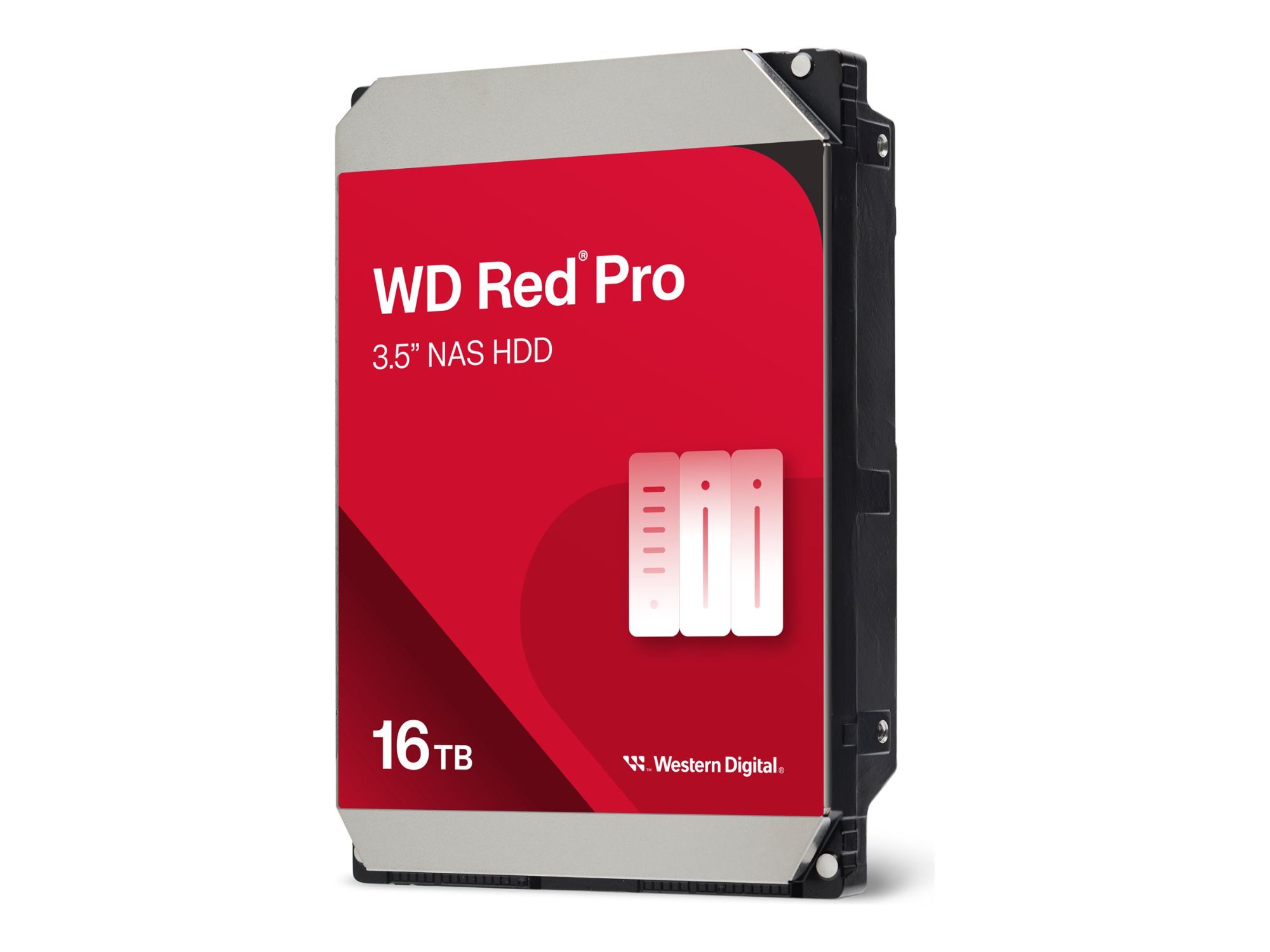 WD Red Pro WD161KFGX - Disque dur - 16 To - interne - 3.5 - SATA 6Gb/s - 7200 tours/min - mémoire tampon : 512 Mo