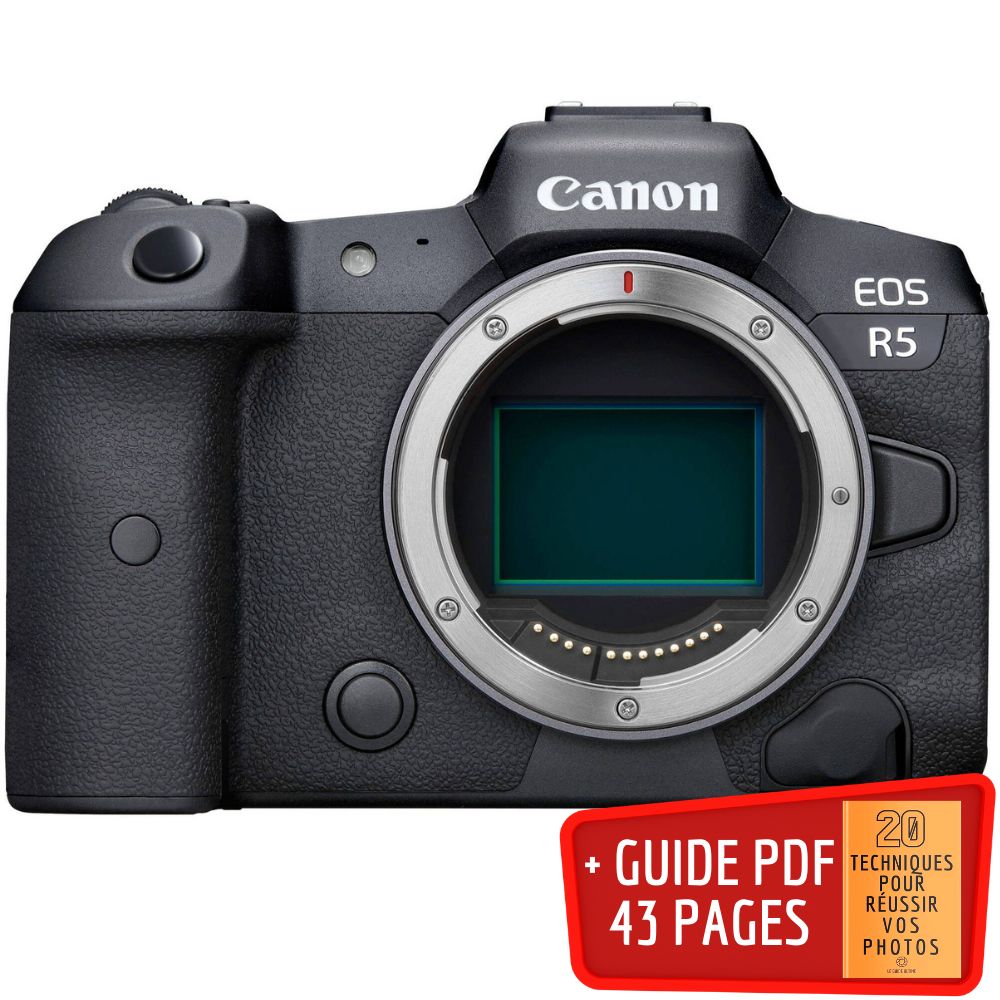 Canon R5 Nu + Guide PDF 20 TECHNIQUES POUR RÉUSSIR VOS PHOTOS