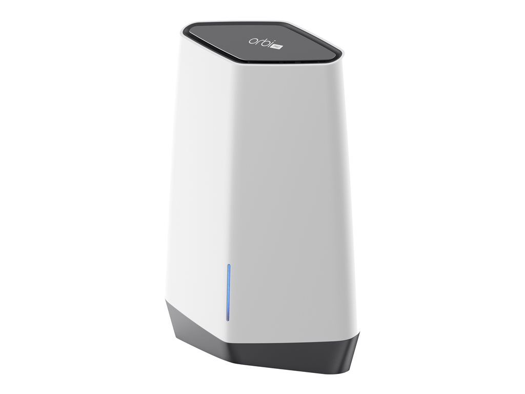 NETGEAR Orbi Pro WiFi 6 AX6000 Tri band WiFi System Routeur sans fil commutateur 4 ports 1GbE 2.5GbE Wi Fi 6 Tri bande fixation murale montable sur plafond