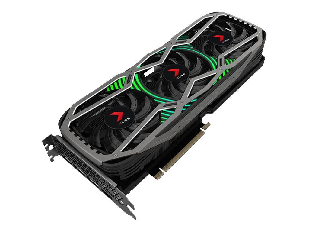 PNY GeForce RTX 3080 Gaming REVEL EPIC X RGB Triple Fan LHR Carte graphique GF RTX 3080 10 Go GDDR6X PCIe 4.0 x16 HDMI 3 x DisplayPort