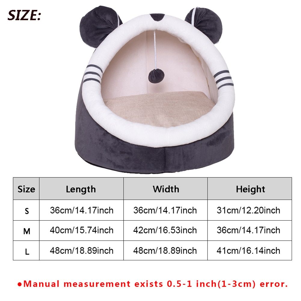 Lit En Peluche Pour Animaux De Compagnie, Tente En Peluche Douce, Niche De Couchage Pour Chat, Litière Pour Petit Chien Golden 4bo