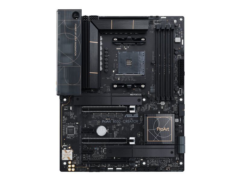 ASUS ProArt B550-CREATOR - Carte-mère - ATX - Socket AM4 - AMD B550 Chipset - USB-C Gen2, USB 3.2 Gen 2 - 2.5 Gigabit LAN - carte graphique embarquée (unité centrale requise) - audio HD (8...