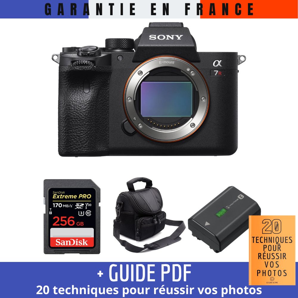 Sony A7R IV Nu + SanDisk UHS I 170 MB/ + Sony NP FZ100 + Sac + Guide PDF 20 TECHNIQUES POUR RÉUSSIR VOS PHOTOS - vue 2