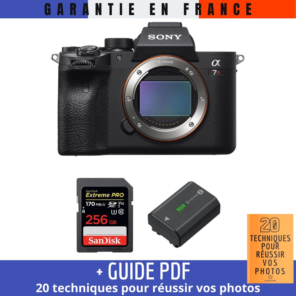 Sony A7R IV Nu + SanDisk UHS I 170 MB/ + Sony NP FZ100 + Guide PDF 20 TECHNIQUES POUR RÉUSSIR VOS PHOTOS - vue 2