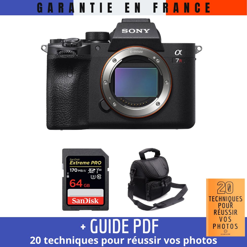Sony A7R IV Nu + SanDisk Extreme PRO UHS I SDXC 170 MB/ + Sac + Guide PDF 20 TECHNIQUES POUR RÉUSSIR VOS PHOTOS - vue 3
