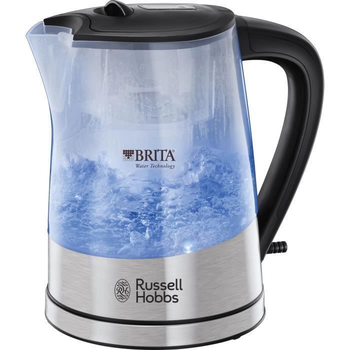 RUSSELL HOBBS 22850 70 BOUILLOIRE EN VERRE FILTRANTE CLARITY CARTOUCHE FILTRE A EAU BRITA MAXTRA INCLUS