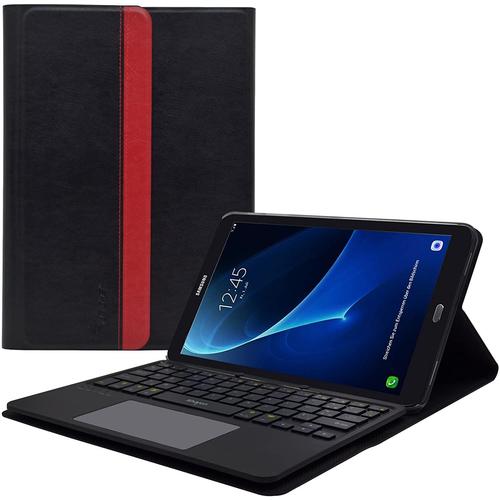 Leicke Sharon - Clavier Et Étui - Avec Pavé Tactile - Bluetooth - Azerty - Français Noir Étui - Pour Samsung Galaxy Tab A (2016) (10.1 ")