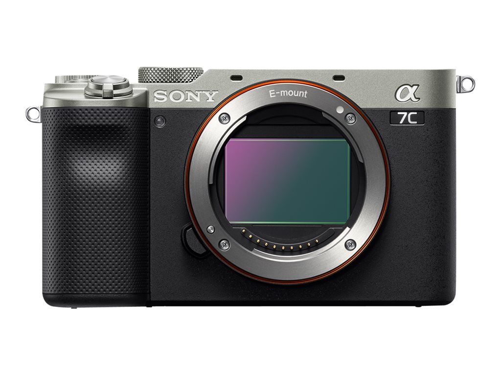 Sony a7C ILCE-7C - Appareil photo numérique - sans miroir - 24.2 MP - Cadre plein - 4K / 30 pi/s - corps uniquement - Wireless LAN, NFC, Bluetooth - argent