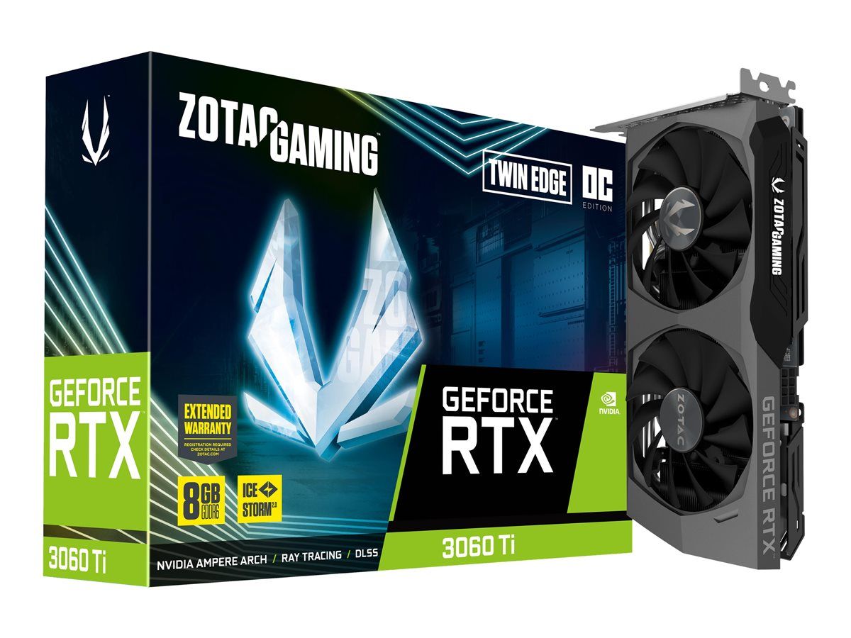 Zotac GAMING GeForce RTX 3060 Ti Twin Edge OC LHR NVIDIA 8 Go GDDR6 Neuf - vue 4