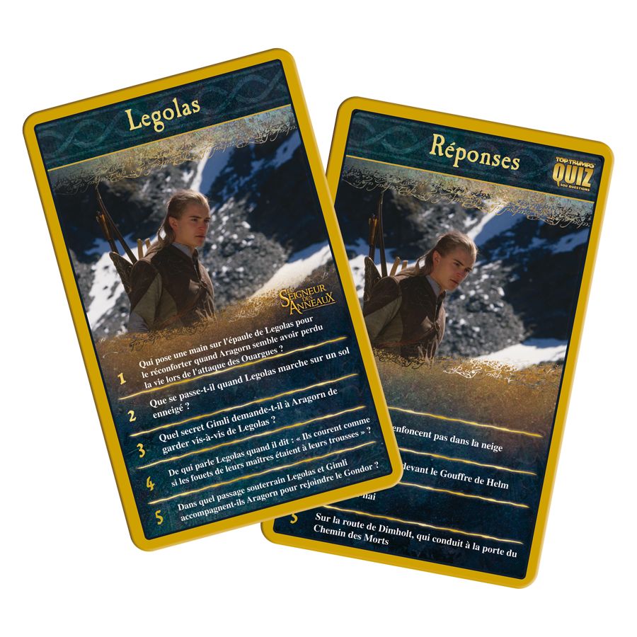 Quizz Le Seigneur des anneaux 500 Questions Format Voyage Version française Winning Moves