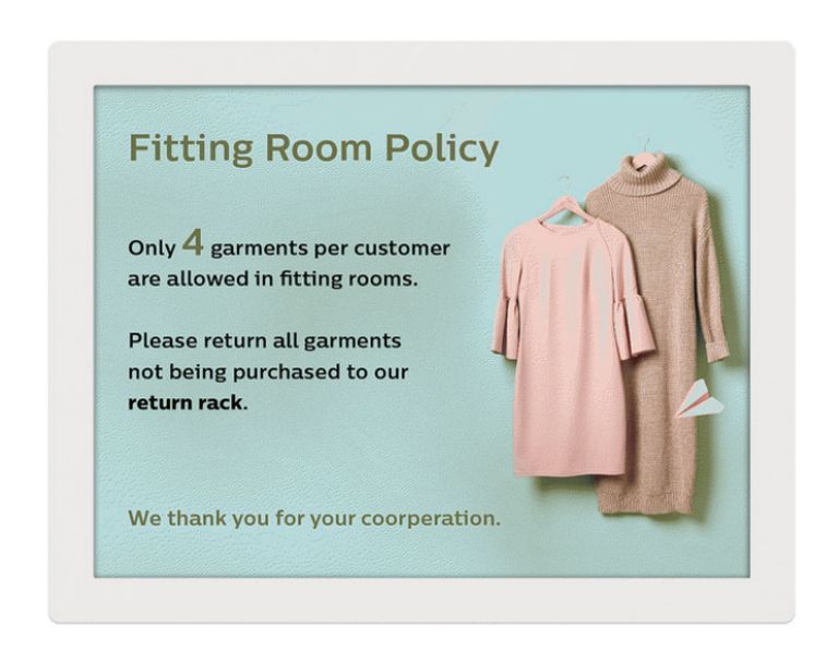 Affichage E Paper PHILIPS 13BDL4150IW00 13 3 Couleur pleine Gestion à distance - vue 3