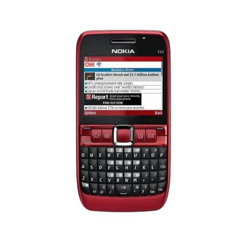 Téléphone Portable Nokia E63 Business Rouge Rouge