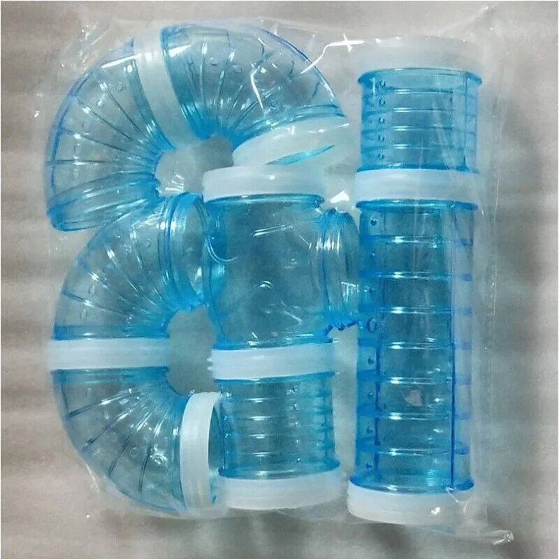 Tuyau Externe En Plastique U De Type I Pour Hamster,Tube Droit,Jouet De Overd'inde,Tunnel Vert,Petit Animal De Compagnie,Accessoires De Maison,Bricolage,5.5cm - Type Blue