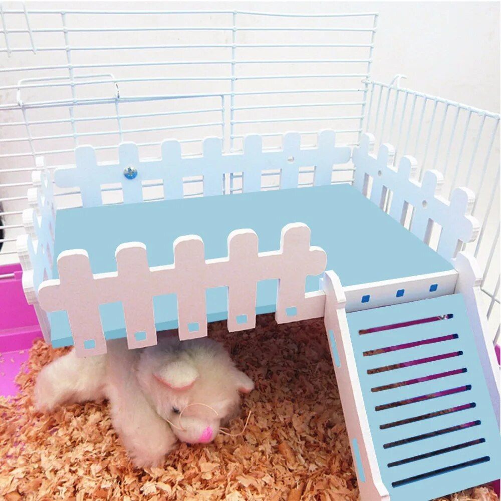 Échelle De Clôture Pour Hamster,Plateforme De Rail Durable,Jouet Pour Animal De Compagnie,Petite Souris