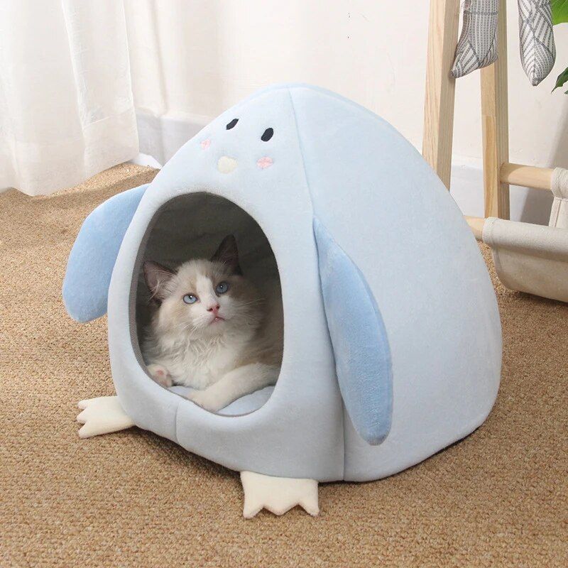 Lit Confortable Et Chaud Pour Animaux De Compagnie,Mir En Polymère Pour Chaton,Tente De Diversification Pour Petits Chiens,Coussin Doux Et Mignon,Lavable - Type Jumping Goose-L(43x43cm)