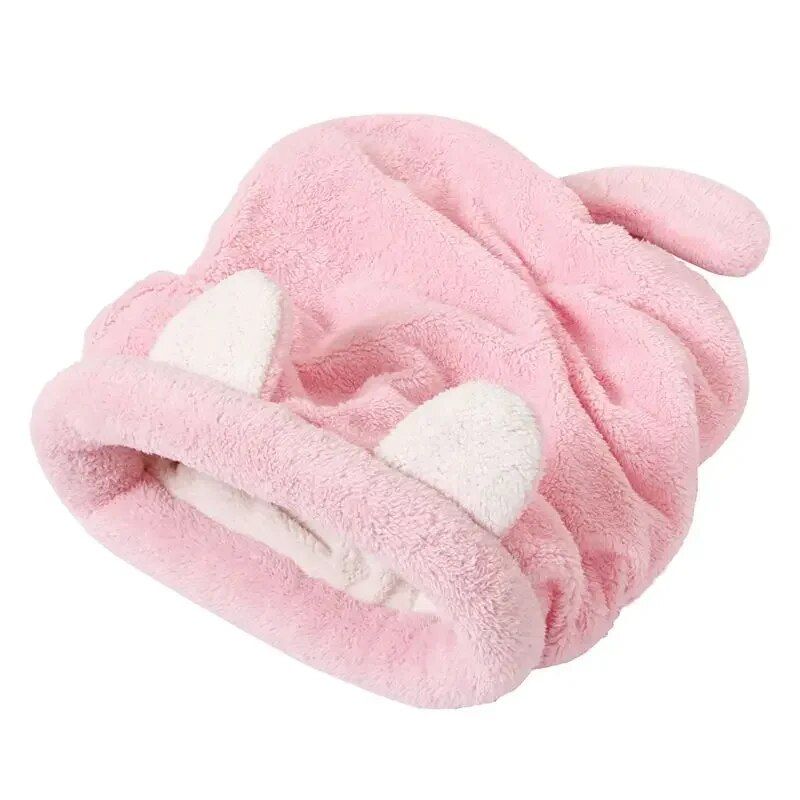 Sac De Couchage Chaud Et Confortable En Forme De Polymère,Lit Pour Chat Et Chien,Coussin D'hiver,Adapté Aux Animaux De Compagnie Petits Et Moyens,Disponible En Quatre Couleurs - Type Pink-50x40