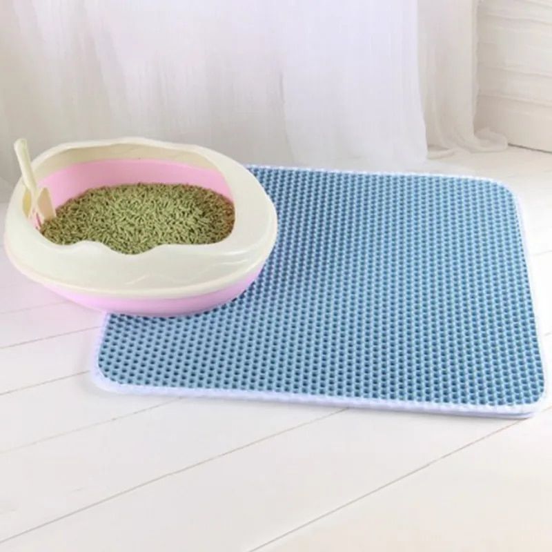 Coussin De Litière À Double Couche Pour Animaux De Compagnie,Filtre De Bassin De Sable Imperméable Et Non-Ald,Matelas Lavable Pour Chaton Et Chien,Polymères De Sol,Fournitures De - Type Blue-30x30 #A