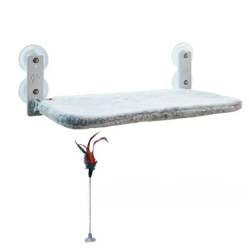 Hamac De Fenêtre Pliable Sans Fil Pour Chat,Perchoir Avec Aspiration De Bain,Lits De Chat De Rebord De Fenêtre Standard,Siège Pour Chats D'intérieur, - Type Angora-45
