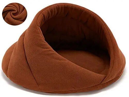 Lit Polaire Ultra Doux Pour Chien Et Chat,Heart Lavables,Canapé,Nid,Polymères Massifs,Accessoires Pour Animaux De Compagnie - Type Brown-Xs 32cmx32cm