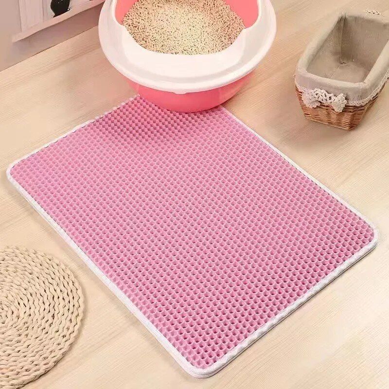 Comparer les prix de Polymères De Litière Respirants Pour Chat,Double Crépine,Anti-Écaillage,Absorbant,Dépistolet Ant,Anti-Éclaboussures,Toilettes Pour Chat,Polymère À Gratter,Chaud - Type Pink-1pc-40x50cm