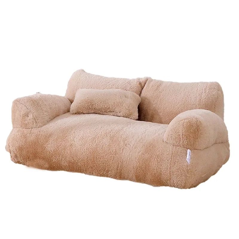 Yoelle-Lit De Luxe Super Doux Et Chaud Pour Chat,Canapé Pour Petits Chiens,Poignées Amovibles,Lavable,Maison De Couchage Pour Chaton Et Chiot,Fournitures Pour Animaux De - Type Coffee-M-55x38x18cm