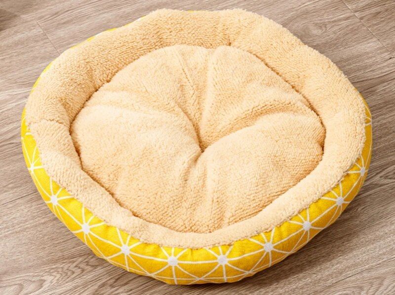 Meilleurs prix pour Lits Confortables En Peluche Pour Animaux De Compagnie,Accent De Forme Ronde,Polymères De Couchage,Tapis Pour Chats Et Chiens De Petite Et Moyenne Taille,Lits Pour Chiots - Type [Ps346]-3-M 45x10cm
