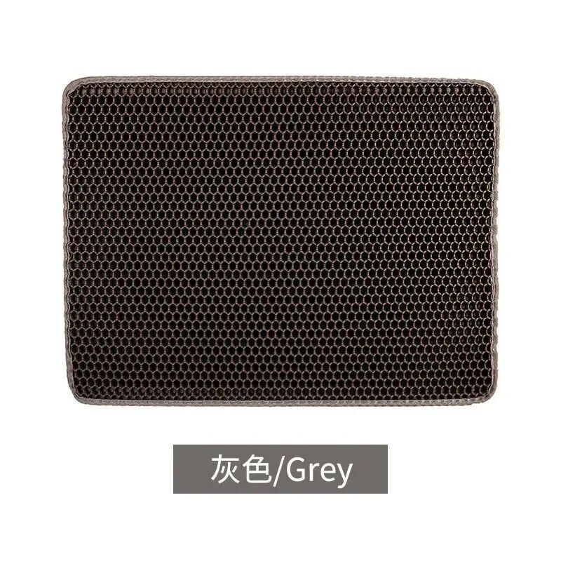 Polymères De Litière Pour Chat,Double Couche,Imperméable,Piège À Urine,Facile À Nettoyer,Antidérapant,Coussin À Gratter,Grand Coussin De Pied - Type Grey-45x60cm #I