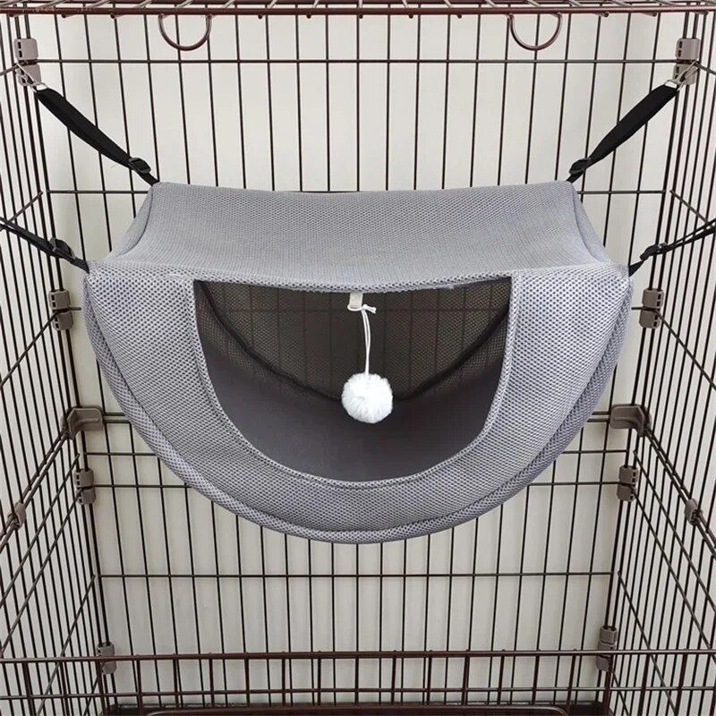 Hamac Double Couche Pour Animaux De Compagnie,Lit Doux Pour Animaux De Compagnie,Adapté Aux Chats D'intérieur,Chaton,Furet,Hamster,Lapin,Petits Animaux - Type Gray-S 35x27x20cm