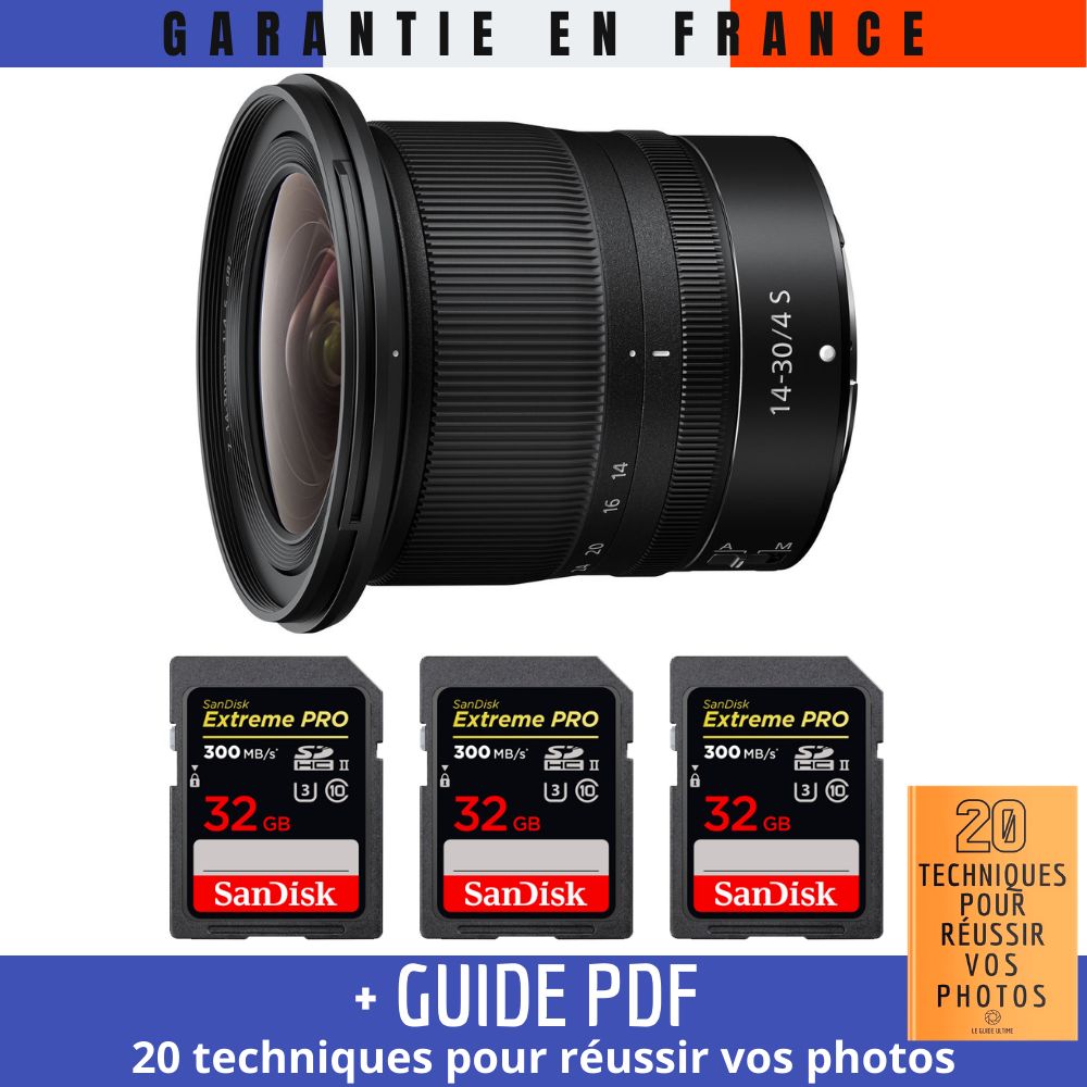 Nikon Z 14 30mm f4 + 3 SanDisk UHS II 300 MB/ + Guide PDF 20 TECHNIQUES POUR RÉUSSIR VOS PHOTOS - vue 2