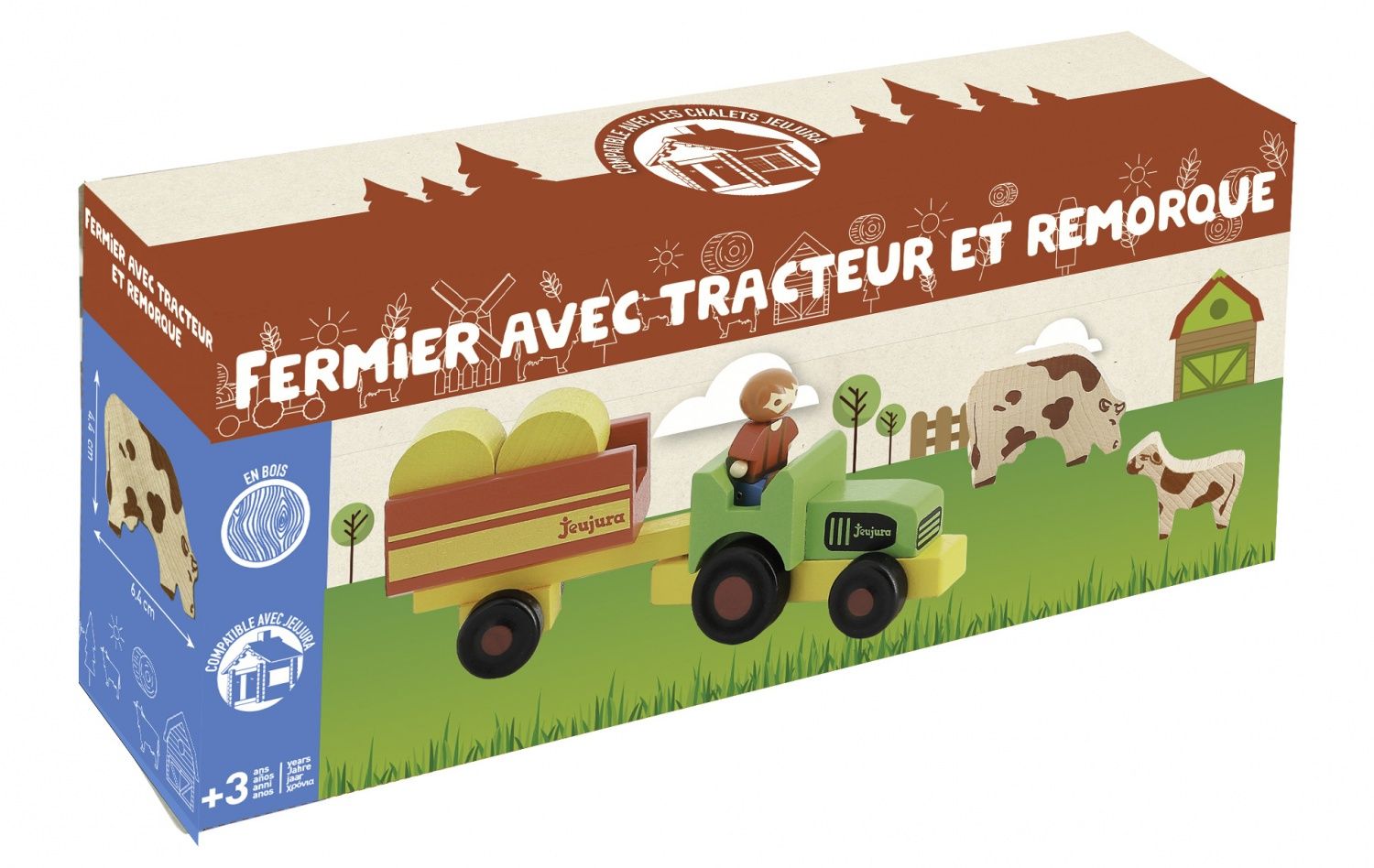 Jeu De Construction Fermier Avec Tracteur