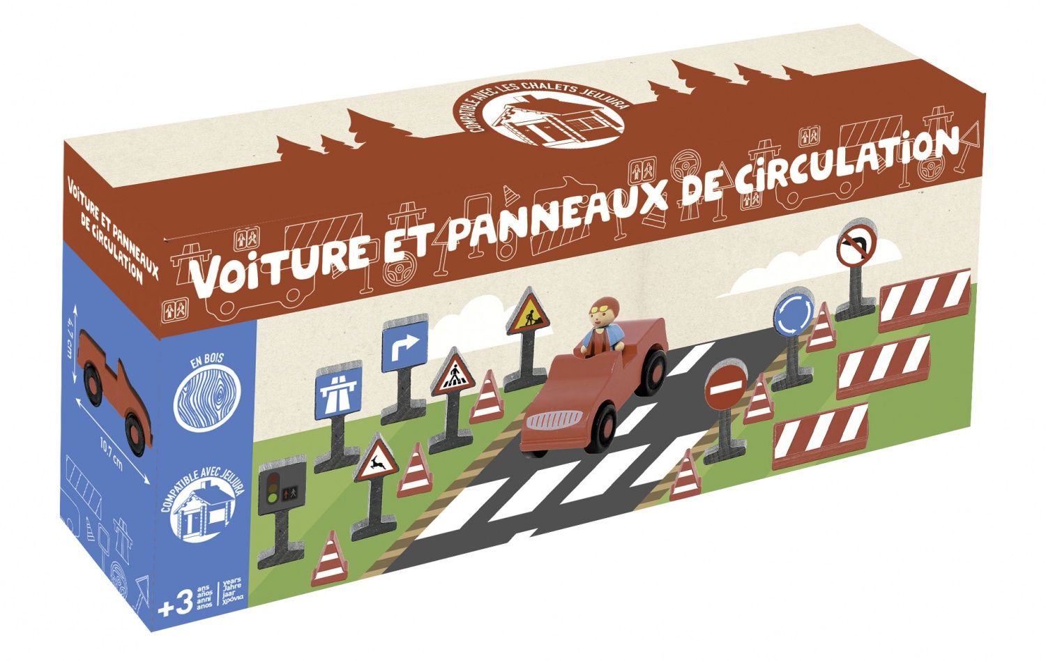 Jeu De Construction Voiture Et Panneaux De Circulation