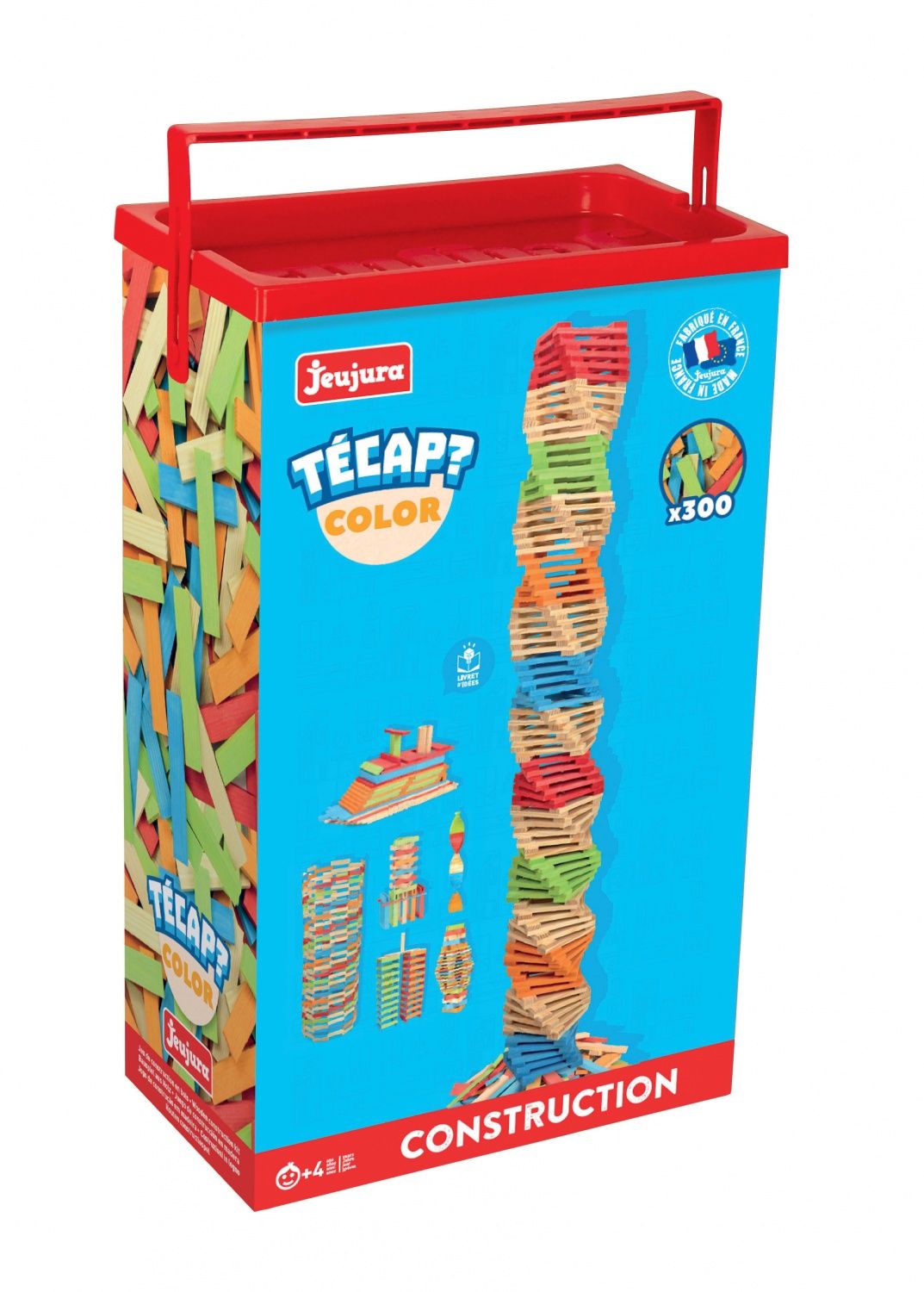 JEUJURA TECAP COLOR 300 planchettes en bois