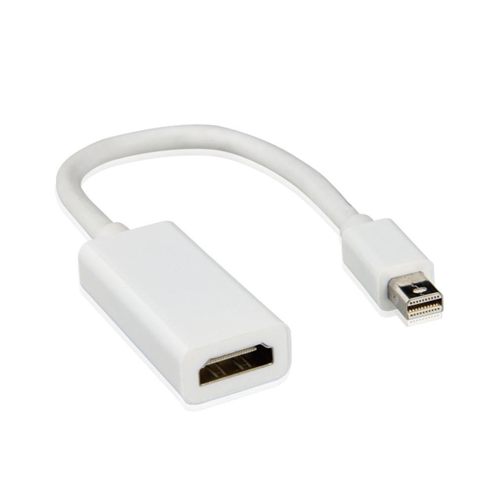 blanche - 30cm - Câble adaptateur Mini Display Port DP vers HDMI, pour Mac Macbook Pro Air AD, câbles de Fiber optique USB mâle