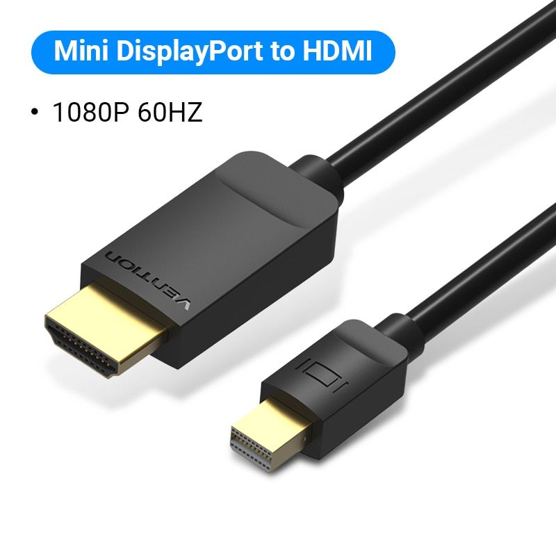 1080P 60Hz-Noire - 3M - câble Mini DisplayPort vers HDMI, 1080P, mâle vers HDMI, pour HDTV, Apple, MacBook, Mini DP vers HDMI