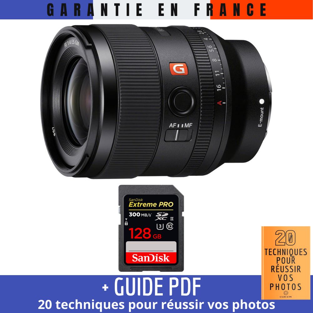 Sony FE 35mm f1.4 GM + 1 SanDisk Extreme PRO UHS II SDXC 300 MB/ + Guide PDF 20 TECHNIQUES POUR RÉUSSIR VOS PHOTOS - vue 2