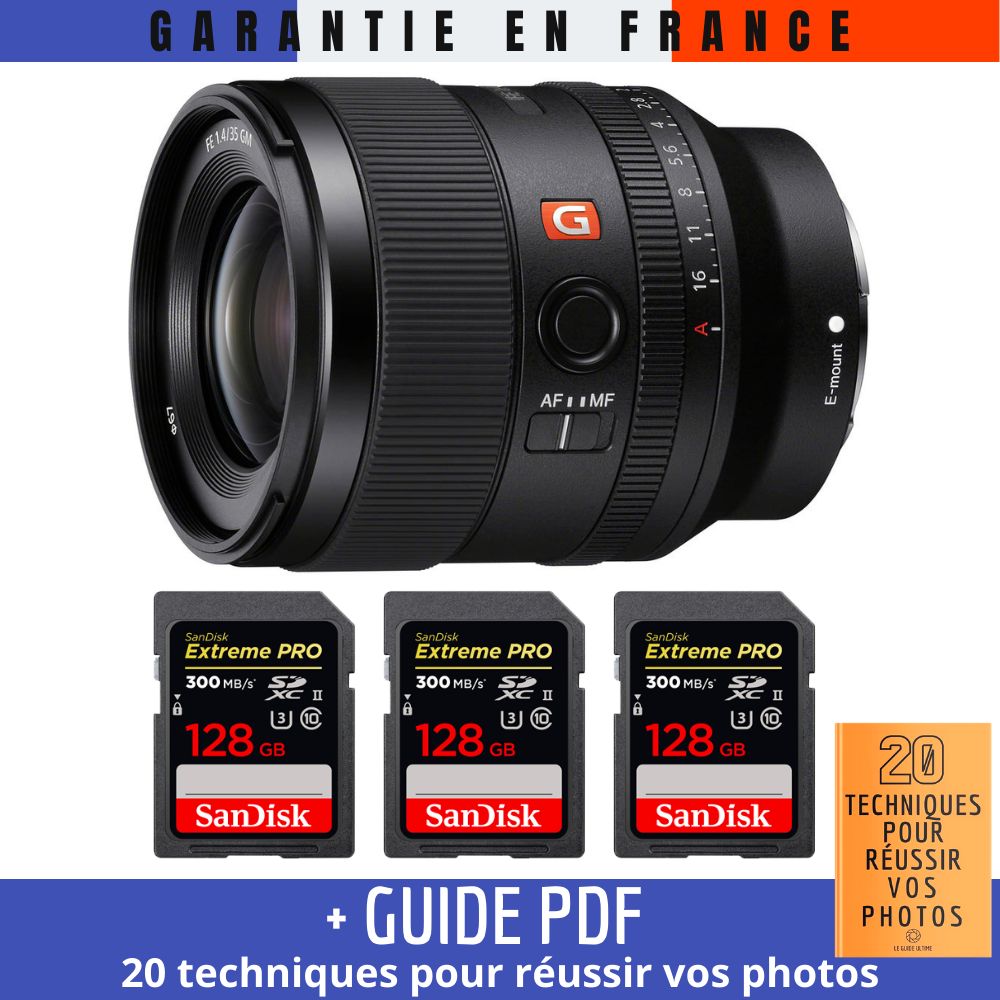Sony FE 35mm f1.4 GM + 3 SanDisk Extreme PRO UHS II SDXC 300 MB/ + Guide PDF 20 TECHNIQUES POUR RÉUSSIR VOS PHOTOS - vue 2