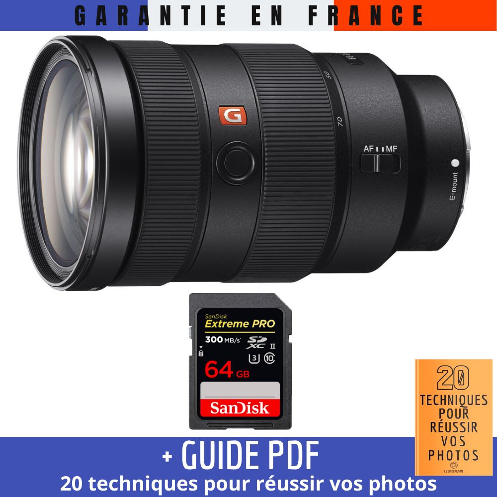 Sony FE 24 70mm f2.8 GM + 1 SanDisk Extreme PRO UHS II SDXC 300 MB/ + Guide PDF 20 TECHNIQUES POUR RÉUSSIR VOS PHOTOS - vue 2