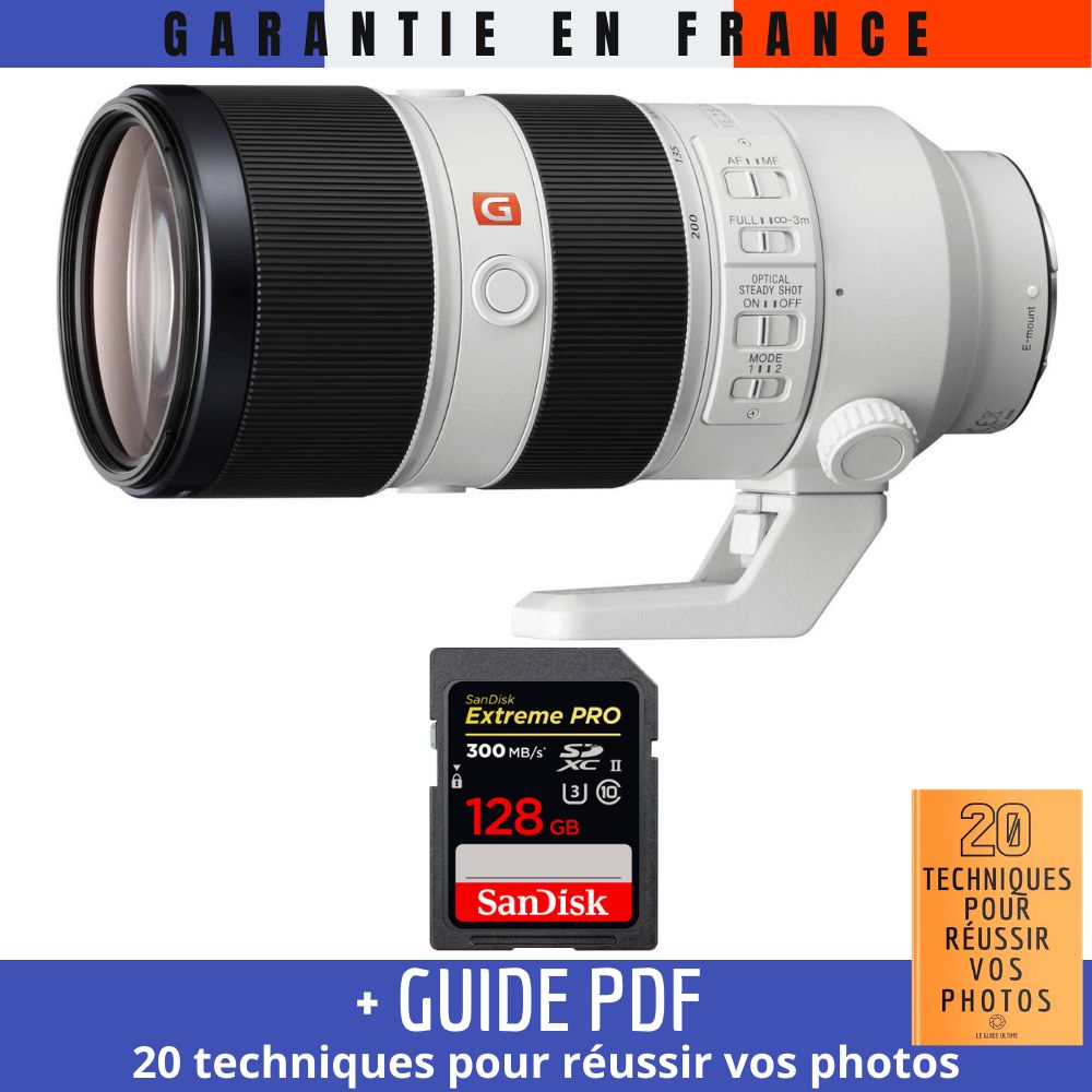 Sony FE 70 200mm f2.8 GM OSS + 1 SanDisk UHS II 300 MB/ + Guide PDF 20 TECHNIQUES POUR RÉUSSIR VOS PHOTOS - vue 2