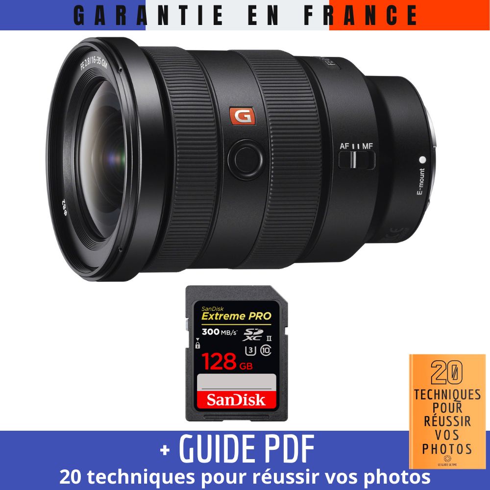 Sony FE 16 35mm f2.8 GM + 1 SanDisk UHS II 300 MB/ + Guide PDF 20 TECHNIQUES POUR RÉUSSIR VOS PHOTOS - vue 2