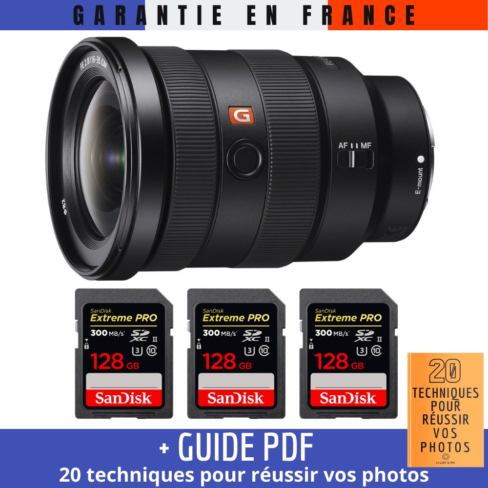 Sony FE 16 35mm f2.8 GM + 3 SanDisk UHS II 300 MB/ + Guide PDF 20 TECHNIQUES POUR RÉUSSIR VOS PHOTOS - vue 2