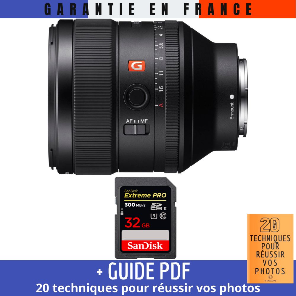 Sony FE 135mm f1.8 GM + 1 SanDisk UHS II 300 MB/ + Guide PDF 20 techniques pour réussir vos photos - vue 2