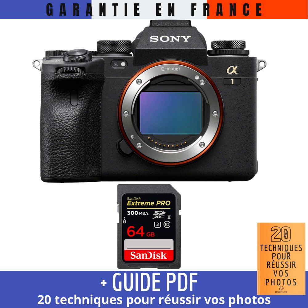 Sony A1 + 1 SanDisk Extreme PRO UHS II SDXC 300 MB/ + Guide PDF 20 TECHNIQUES POUR RÉUSSIR VOS PHOTOS - vue 2