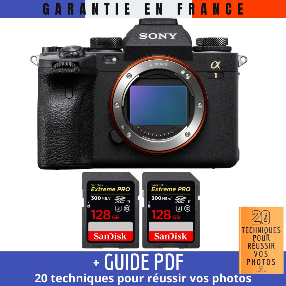 Sony A1 + 2 SanDisk Extreme PRO UHS II SDXC 300 MB/ + Guide PDF 20 TECHNIQUES POUR RÉUSSIR VOS PHOTOS - vue 3