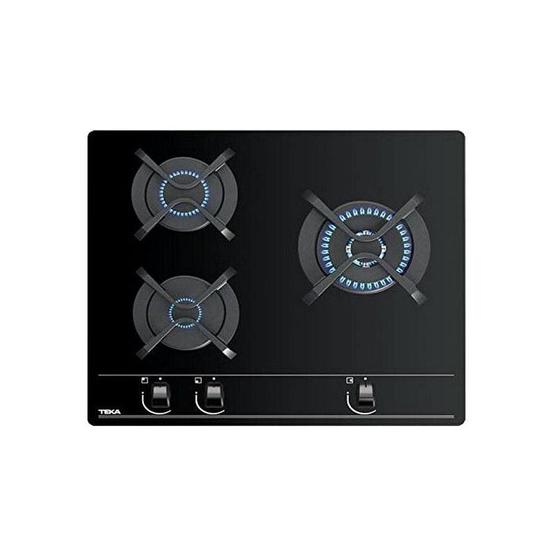 Plaque au gaz Teka GBC63010KBN 60 cm Gaz naturel 3 Feux à gaz