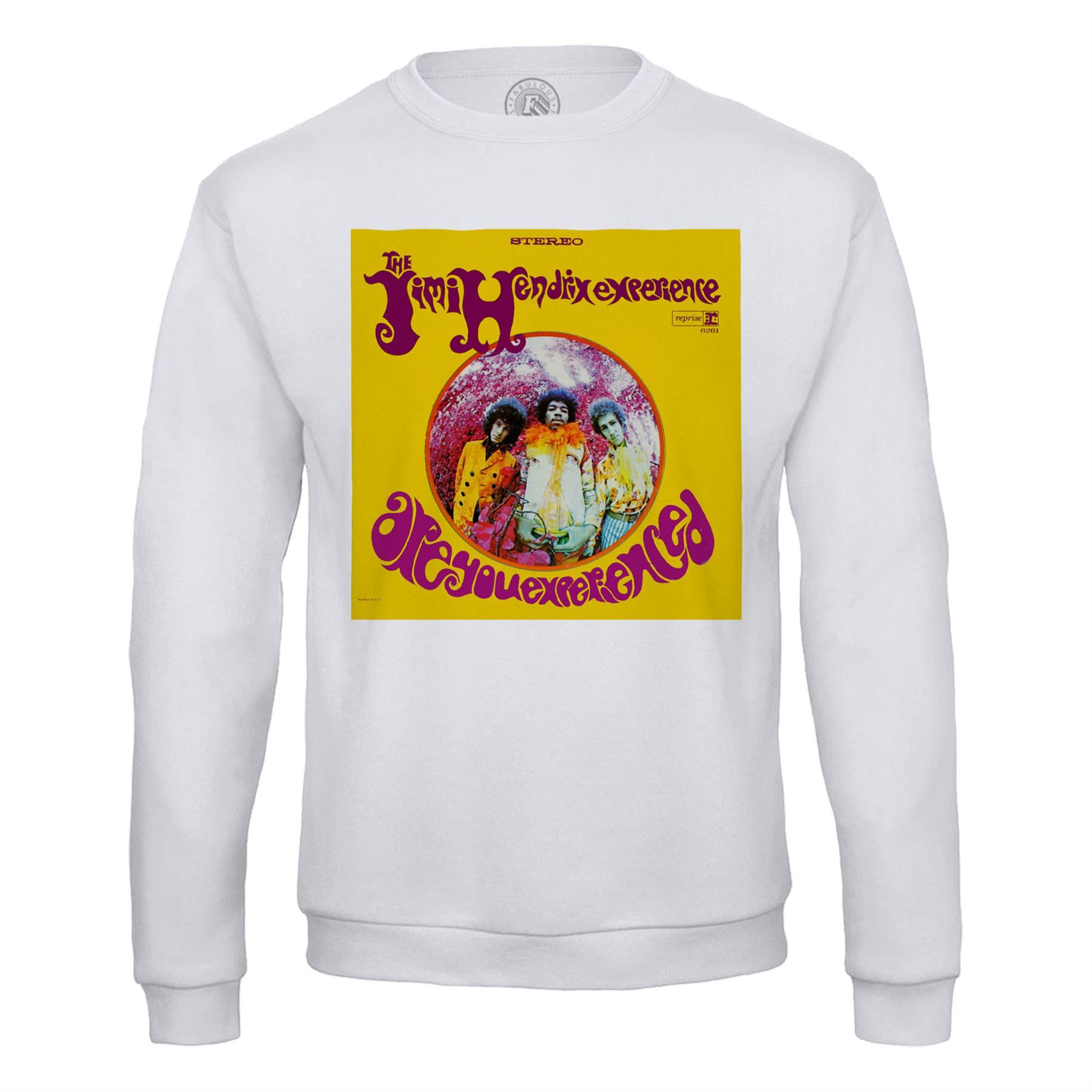 Sweat Shirt Homme Jimi Hendrix Are You Experienced Album Cover Vintage Rock