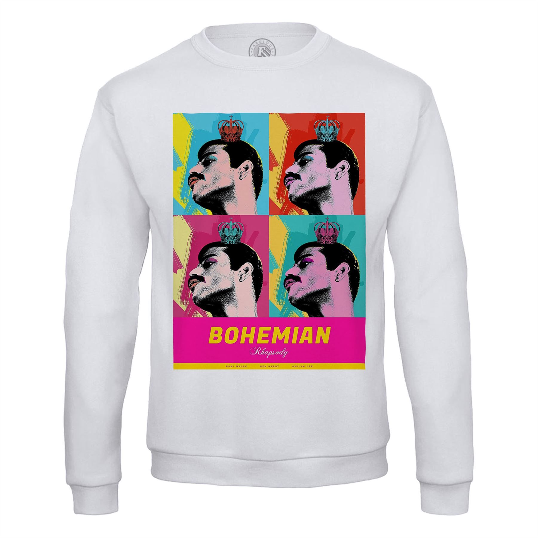 Sweat Shirt Homme Queen Freddie Mercury Bohemian Rapsody Pop Art