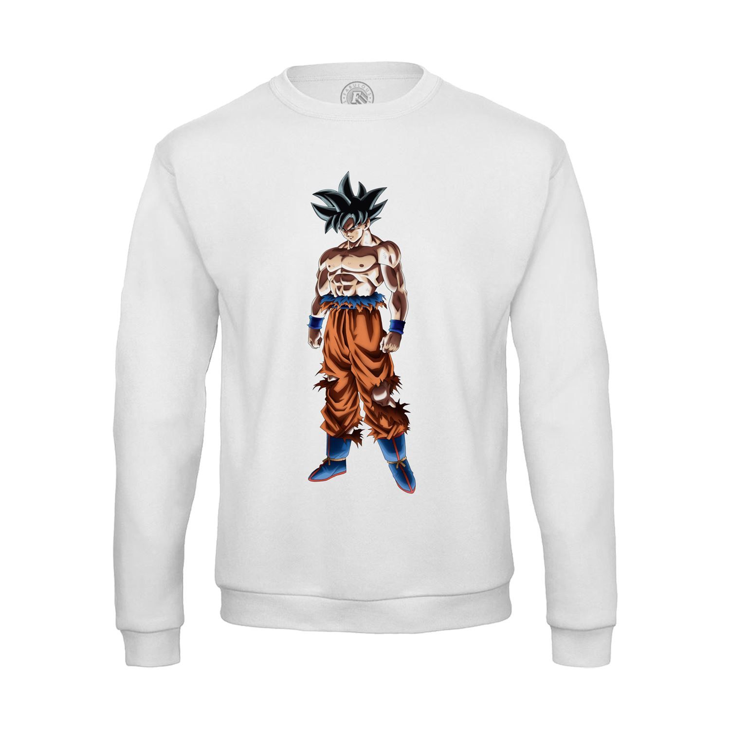 Sweat Shirt Homme Dragon Ball Super Son Goku Déterminé Anime Manga Japon