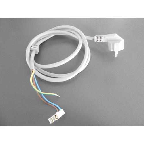 Cable D'Alimentation 160Cm Lave Linge Samsung Wf0602Nuwg/Xef01 Wf0602Nuwg