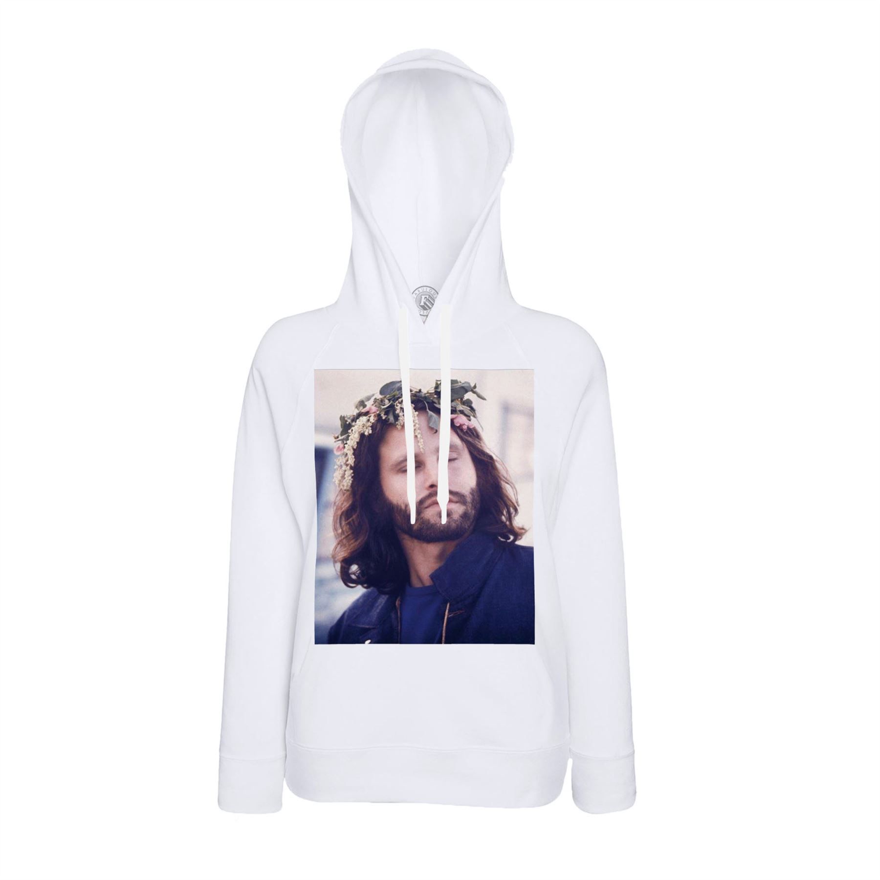 Sweat À Capuche Jim Morrison Couronne De Fleur The Doors Photo Vintage