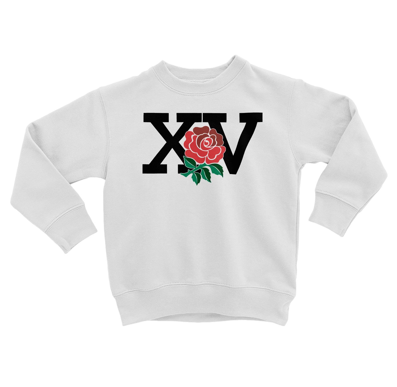 Sweatshirt Enfant Xv Angleterre Rugby Sport Ballon Equipe